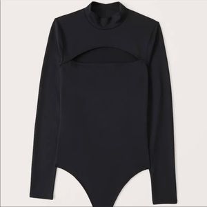 Abercrombie & Fitch Long Sleeve Mock Neck Bodysuit | Medium | NWT